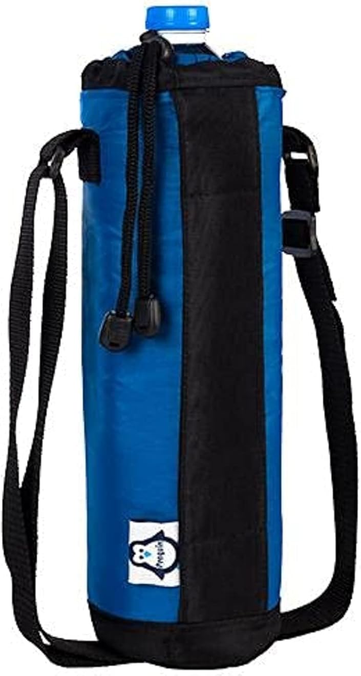 Penguin Insulated bottle bag - large - 1.5 liter waterproof - 33*10 dim - blue